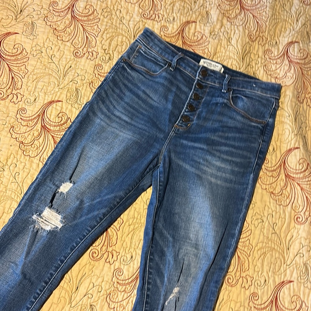 Abercrombie High rise skinny ankle jeans
